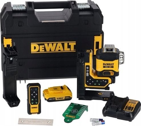 DEWALT. LINEAR LASER 18V DCLE34035D1 GREEN 3x360 1x2.0Ah