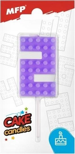 MFP paper świeczka do tortu nr 2 fioletowa 8800094