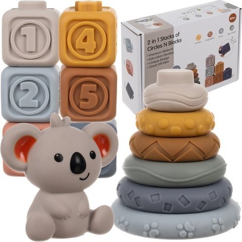 Kruzzel Klocki sensoryczne miękkie - 13 szt. Kruzzel 24812