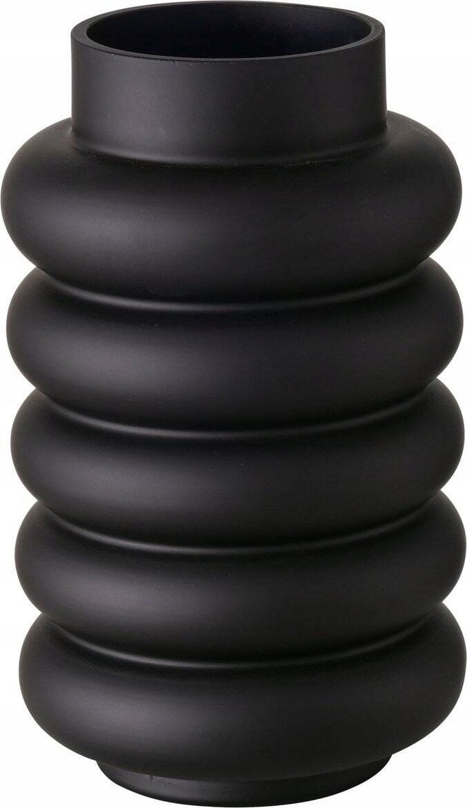 Boltze Szklany wazon RIBBO, czarny