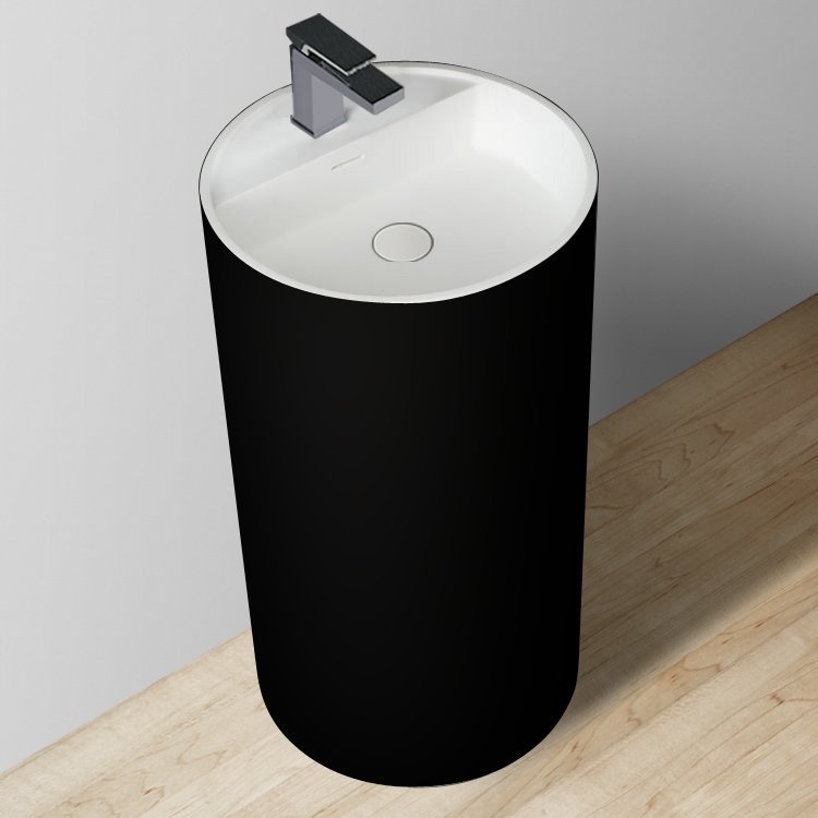 Umywalka EAGO Umywalka wolnostojąca z konglomeratu Czarna Gat2