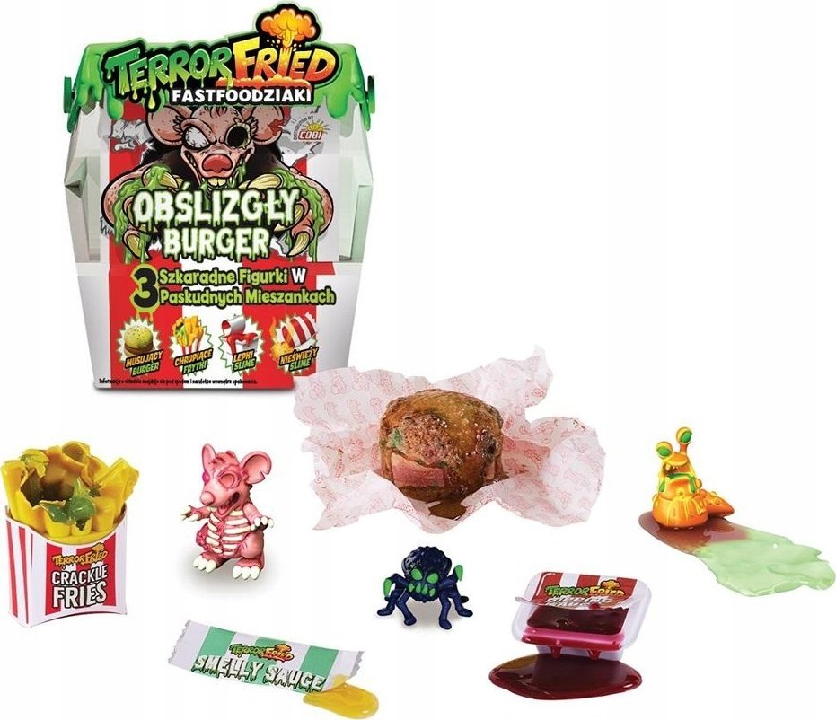 Figurka Cobi Zestaw figurek Terror Fried - Oblizgły burger
