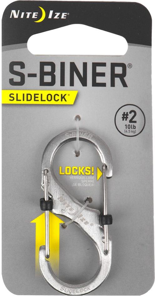 Nite Ize Karabińczyk S-Biner SlideLock #2 stal nierdzewna - LSB2-11-R3 - LSB2-11-R3