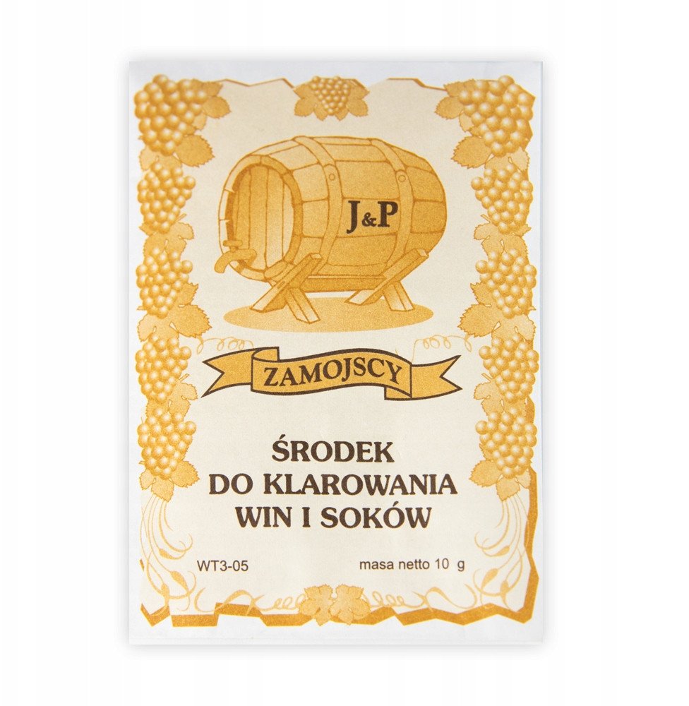 KLAROWIN ŚRODEK DO KLAROWANIA WIN I SOKÓW ZAMOJSCY