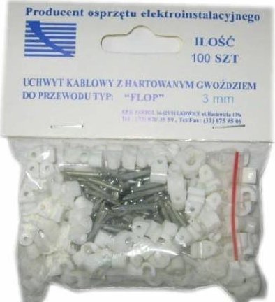Trytyt Flop 7 (100 szt.) uchwyt kablowy z gwoździem