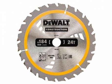 Dewalt Piła tarczowa 184x20mmx24z - DT1951-QZ