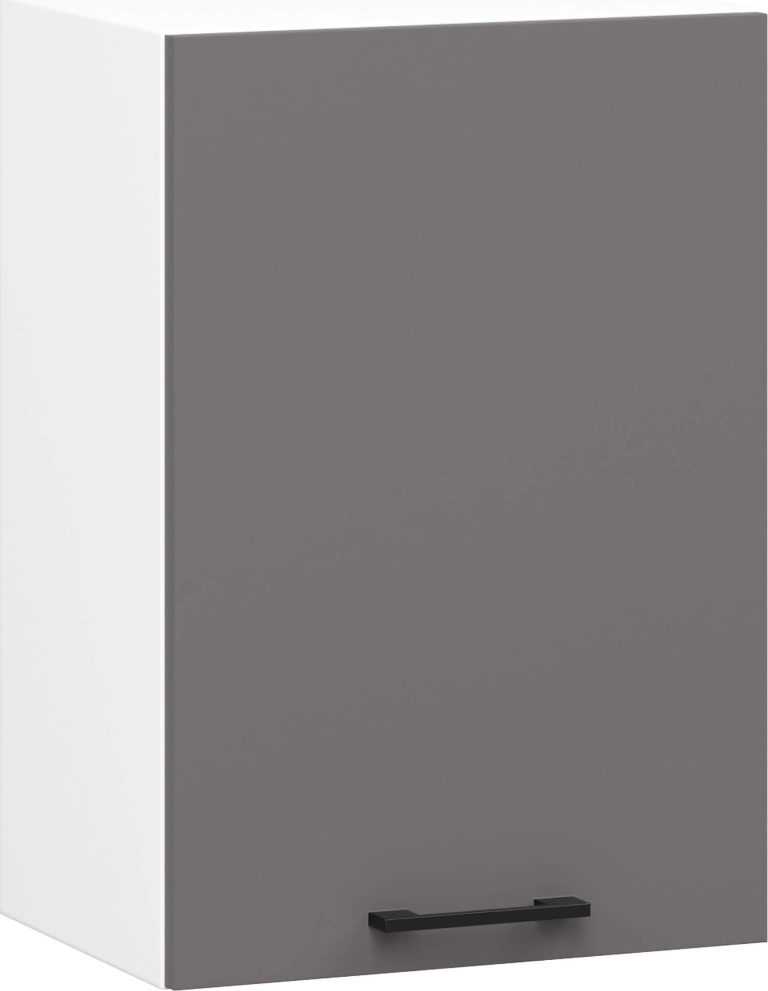 WISZĄCA SZAFKA KUCHENNA OLIWIA W 40cm BIAŁA / GRAFIT SZARY