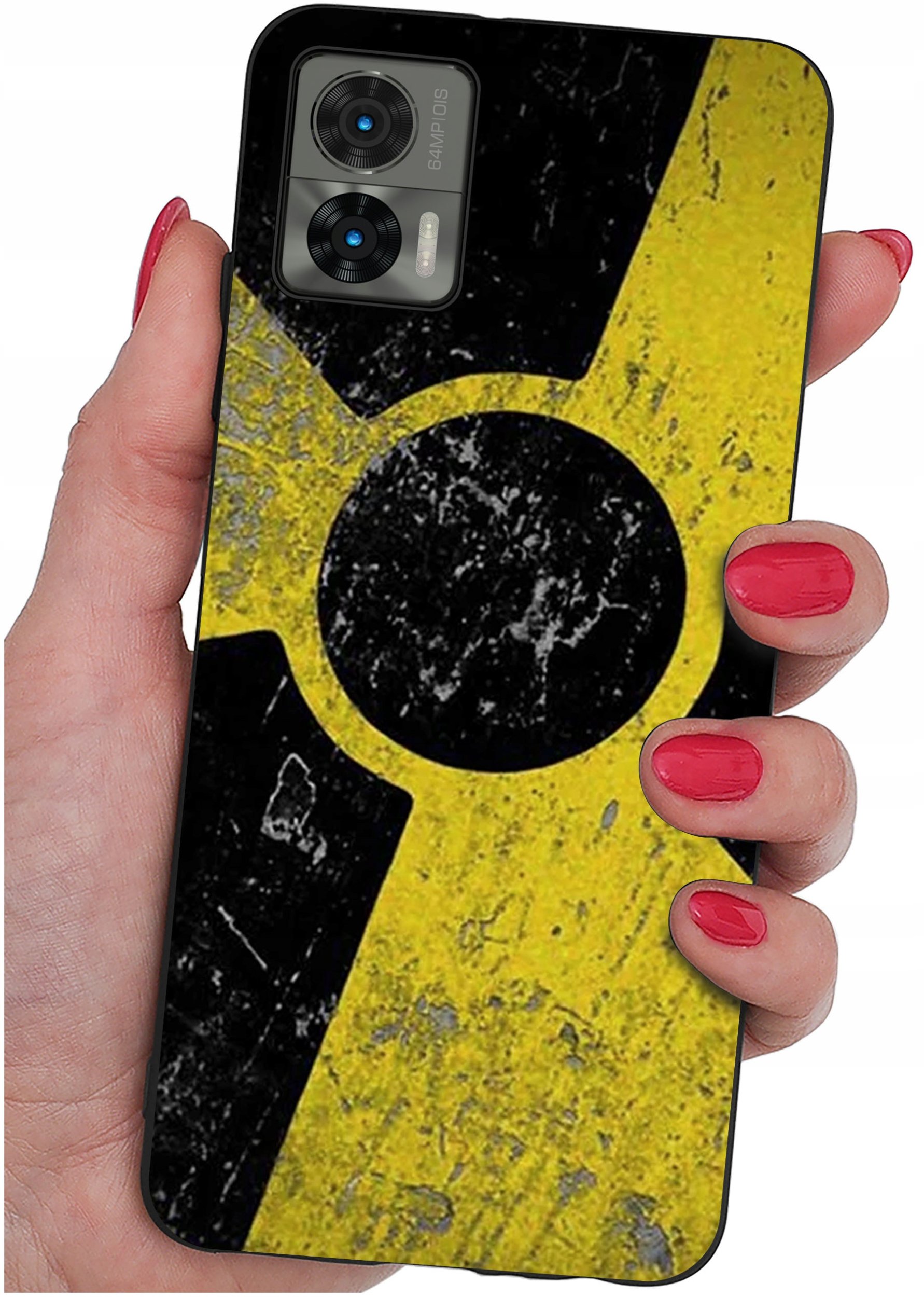 krainaGSM Etui do Motorola Moto Edge 30 Neo WZORY SILIKONOWE MATT CASE + SZKŁO 9H