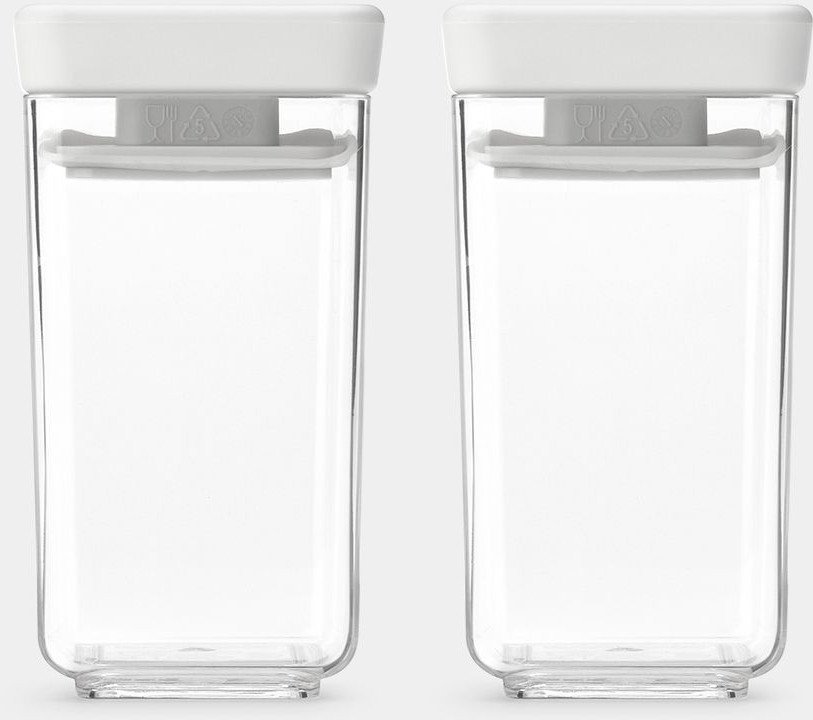 BRABANTIA storage box set Tasty+ 2 pcs. 0.15 L Light Grey 230585