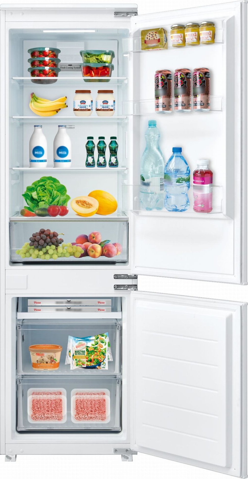 Lodówka Berg BERG CHŁODZIARKO - ZAMRAŻARKA CZZ178NWM22 178cm