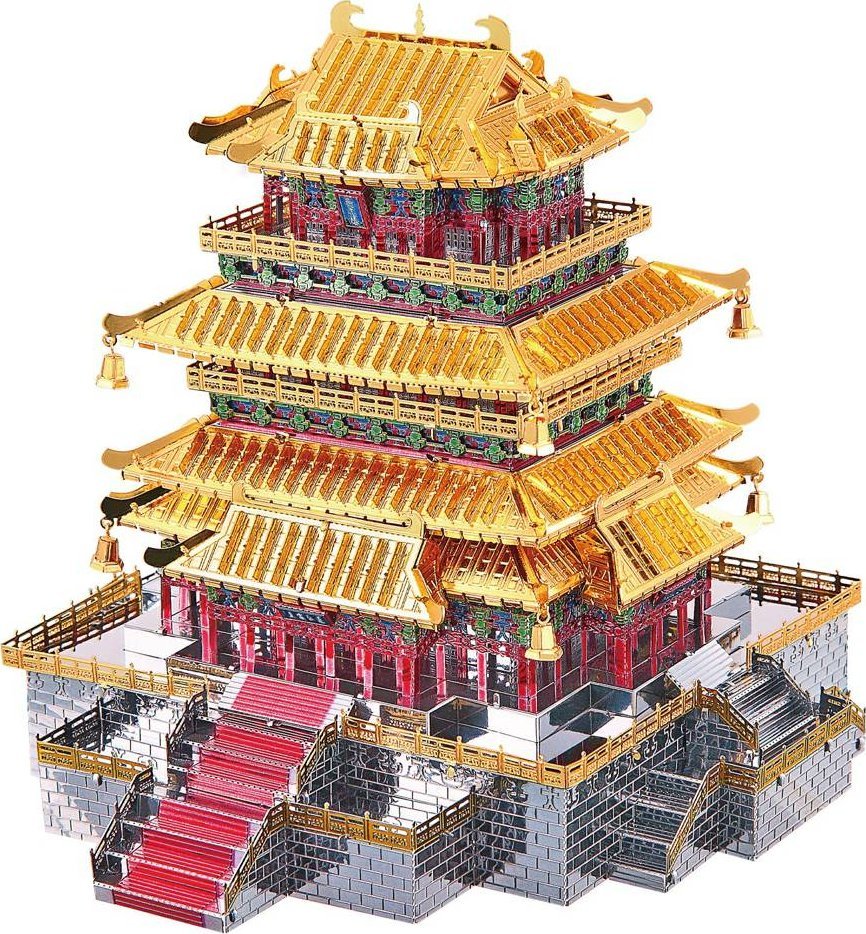 Piececool Piececool Puzzle Metalowe Model 3D - Wieża Guanque