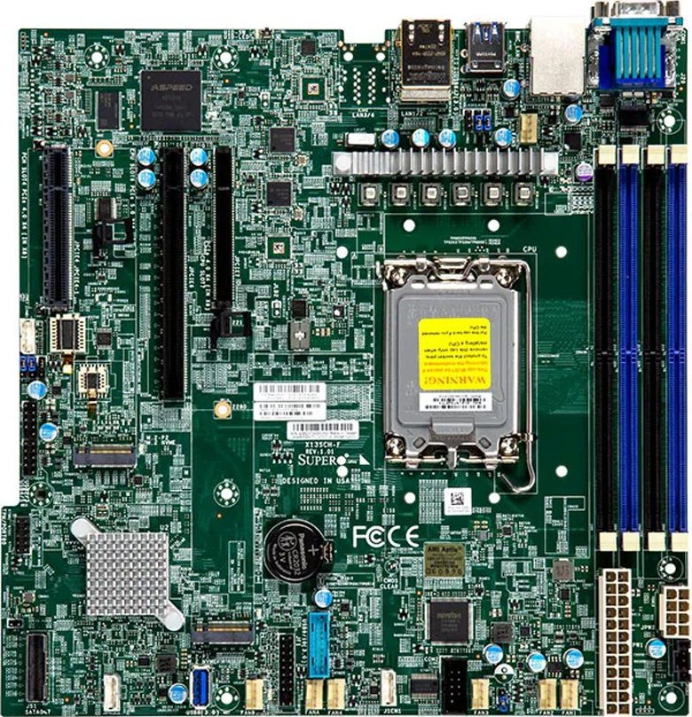 SuperMicro Supermicro Mainboard X13SCH-F micro-ATX Sockel 1700 DDR5-only Bulk