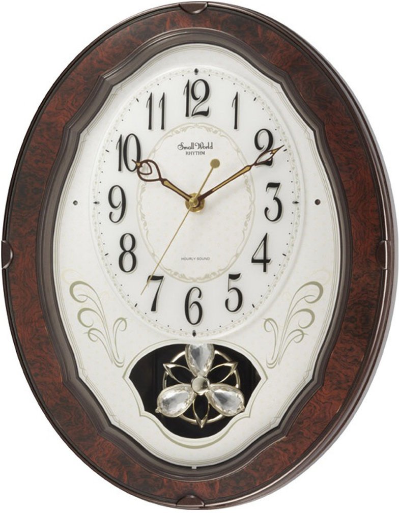 RHYTHM Zegar ścienny 4MJ400WD23 melodie wahadłowe 31x37 cm