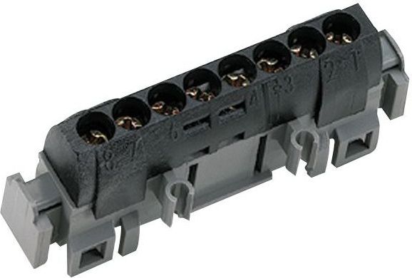 Legrand Listwa przyłaczeniowa 8-otworów czarna IP2xC-8 (004852)