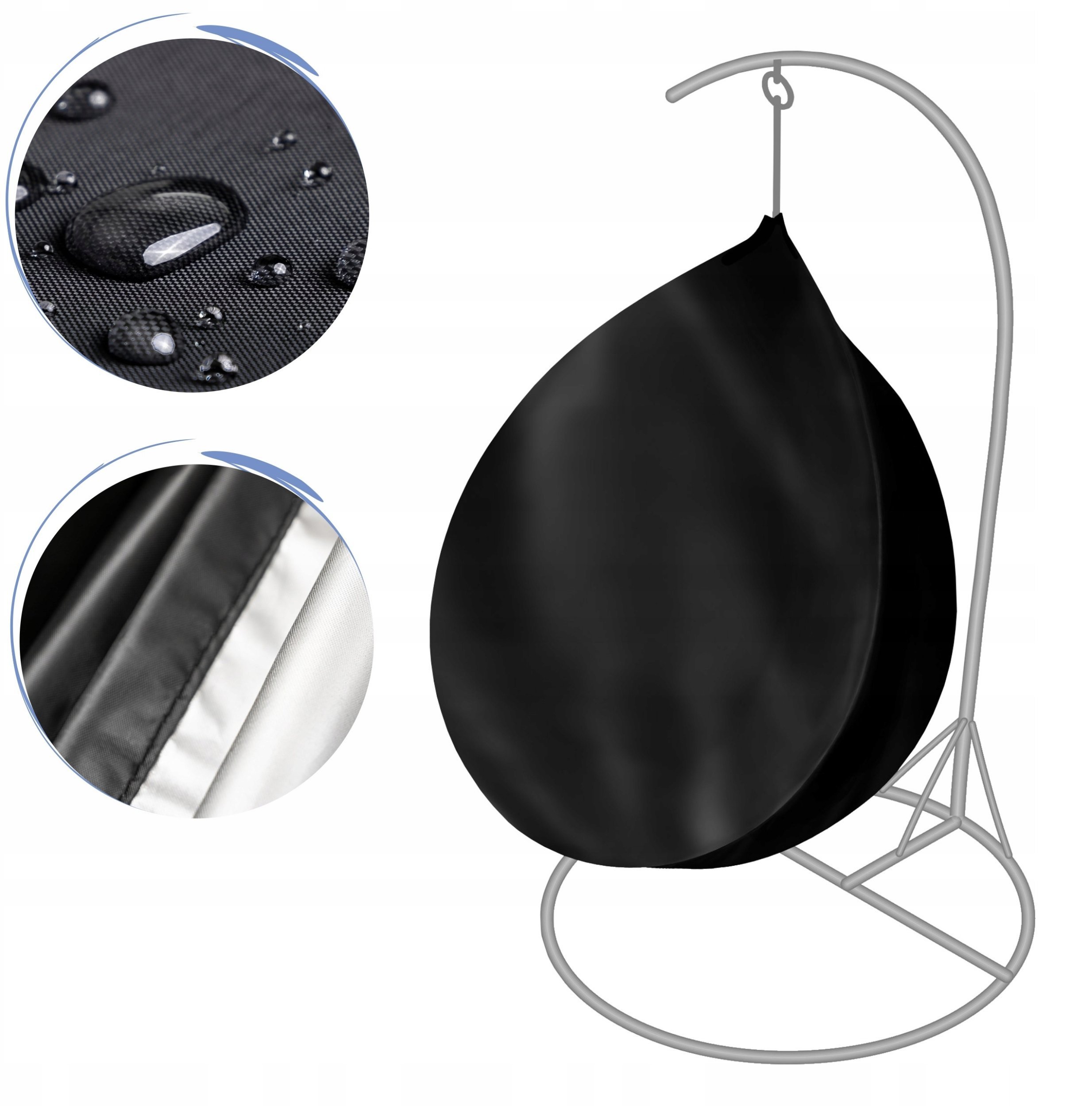 POKROWIEC NA KOKON MAŁY CZARNY