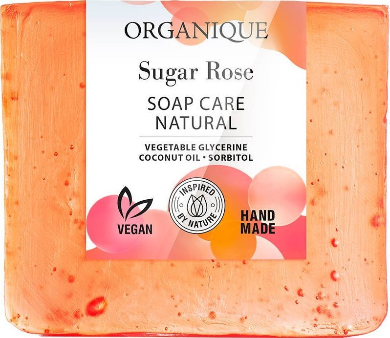 Organique ORGANIQUE Mydło naturalnie pielęgnujące Sugar Rose 100g