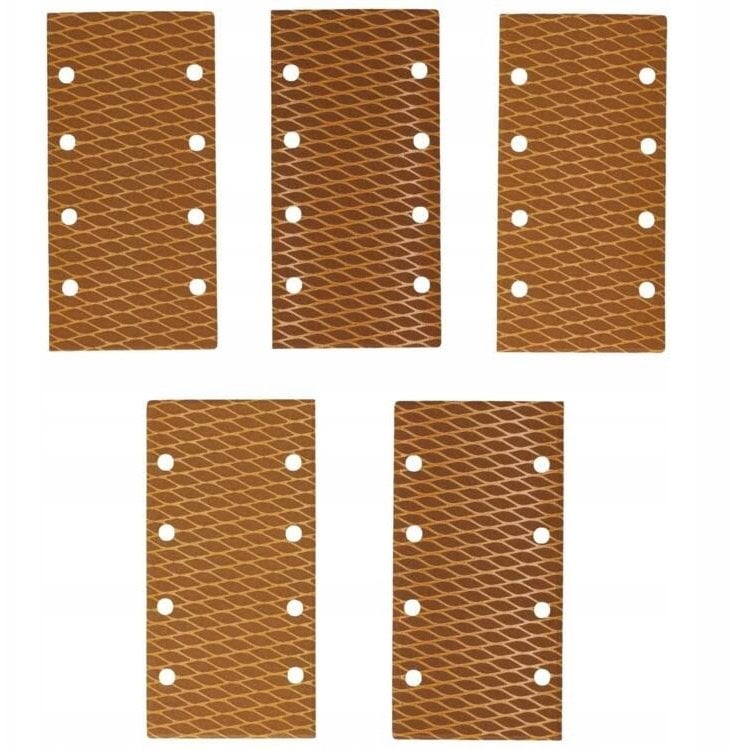 Dedra Papier ścierny Anti-clogg #120, 92x182mm, rzep, 5szt