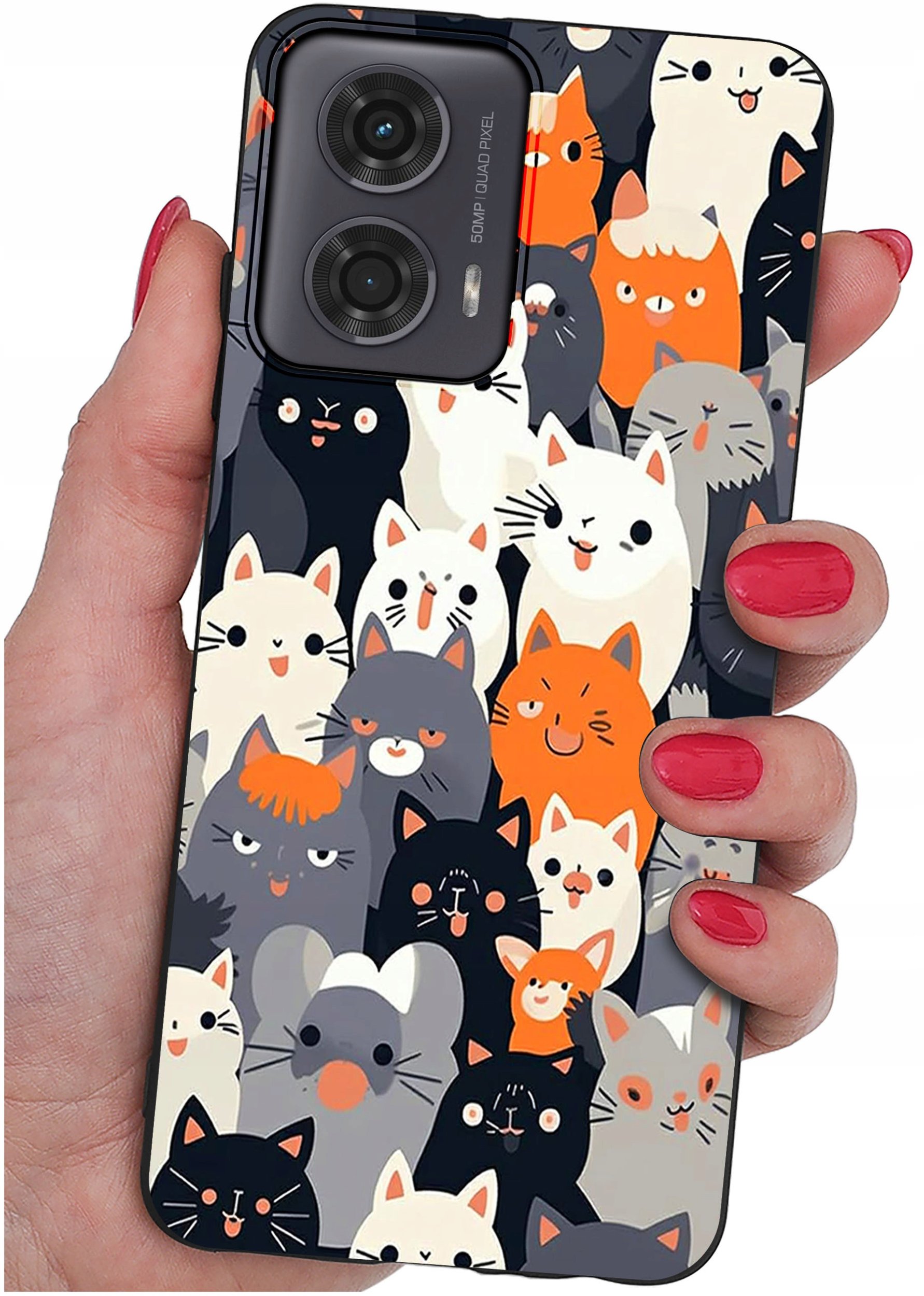 Etui do Motorola Moto G24 |G24 POWER |G04 |E14 WZORY |SILIKONOWE MATT SZKŁO