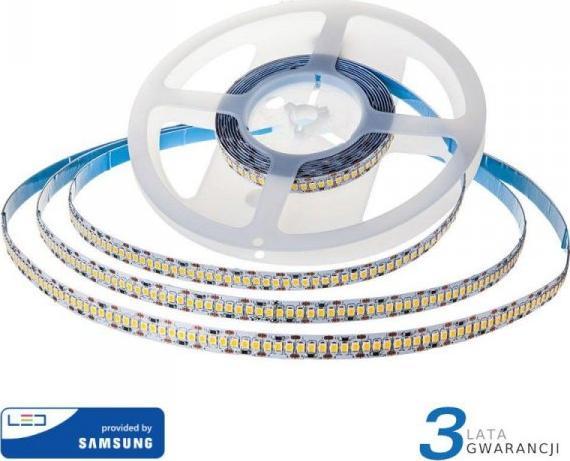 Taśma LED V-TAC Taśma LED SAMSUNG CHIP 2835 1200LED 24V IP20 10mb 15W/m VT-2835 6000K 1600lm