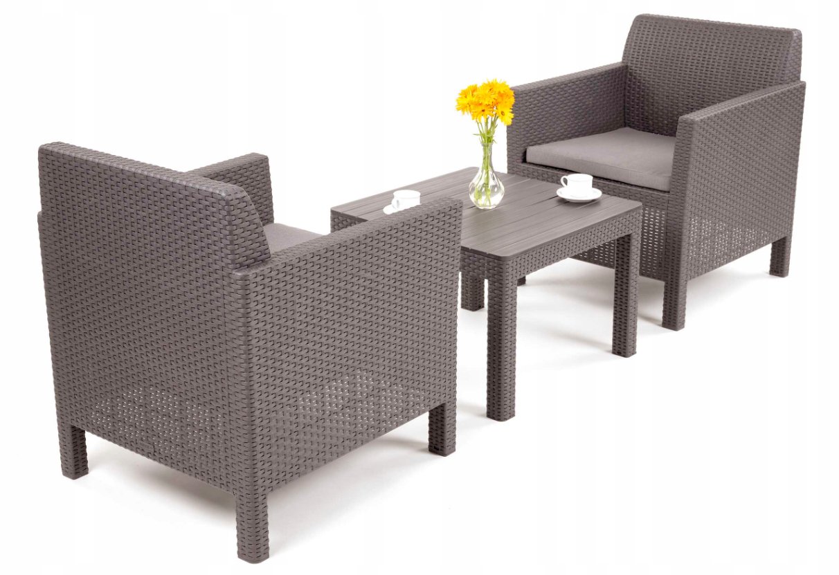 Zestaw mebli ogrodowych Orlando Weekend dla 2 osób cappuccino