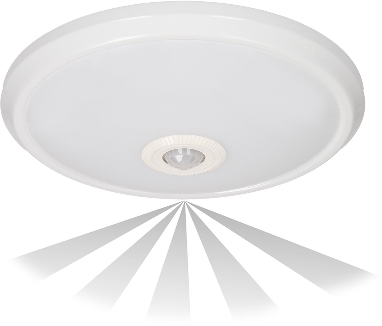 Public LED luminaire VESTALIGHT, IP40, 15W, 4000K, 1200lm, PIR motion sensor, O16.2cm