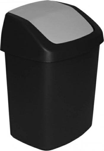 Curver KOSZ NA ŚMIECI 15L /CZARNY/ SREBRNY