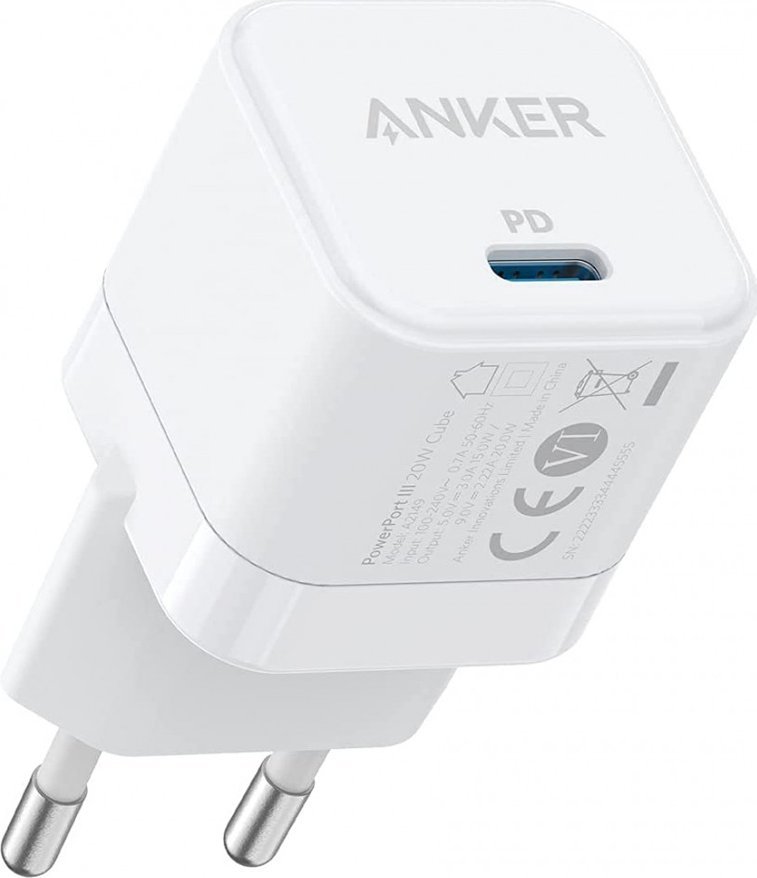 Ładowarka Anker PowerPort III 1x USB-C 2.2 A (A2149G21)