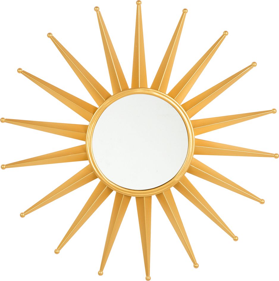 Beliani Lustro ścienne 60 cm złote PERELLI