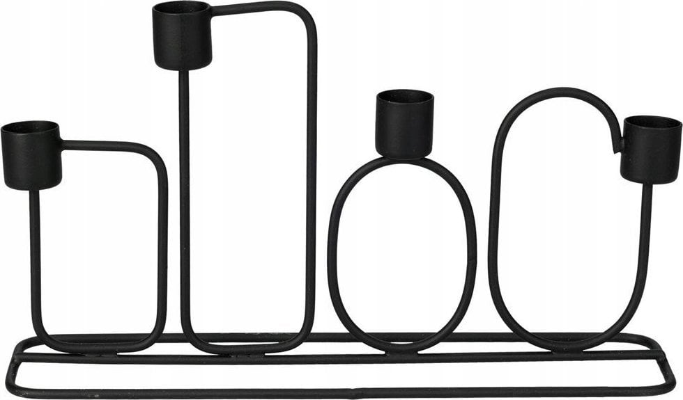 Home Styling Collection Świecznik w geometryczne wzory, 27 x 16 cm