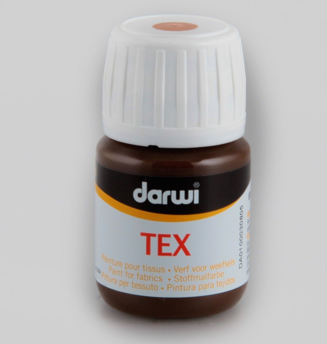 The Clay and Paint Factory Farba do Tkanin 30 ml Ciemno Brązowa