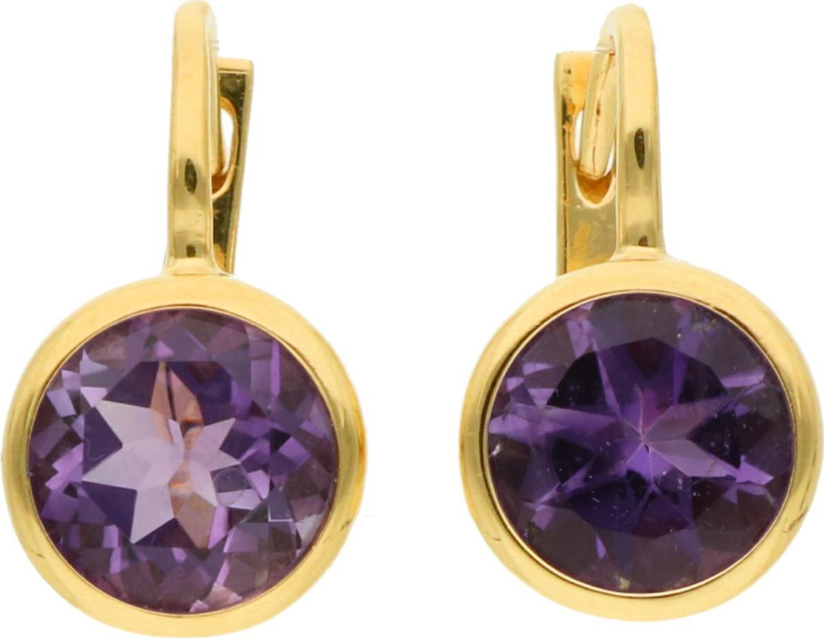 Rosanto Złote kolczyki z ametystem 585 14k