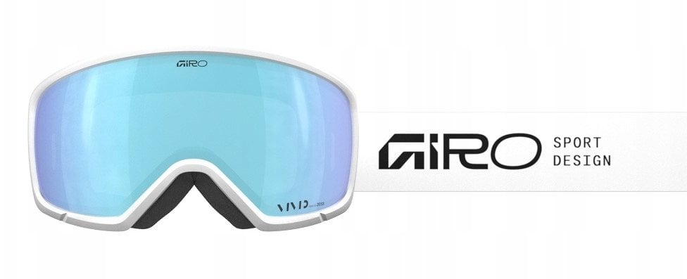 Giro Gogle zimowe RINGO WHITE STACKED (OTG) (Toric) (Szyba lustrzana kolorowa VIVID-Carl Zeiss ROYAL 19-42% S2)