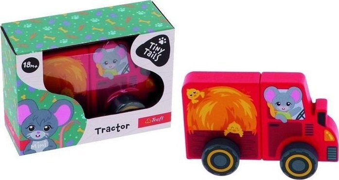 Trefl Zabawka drewniana - Traktor Tiny Tails