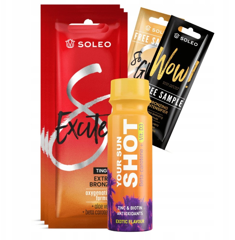 Soleo Excited 3x15ml Bronzer Rozgrzewający Z Efektem Tingle + Gratisy