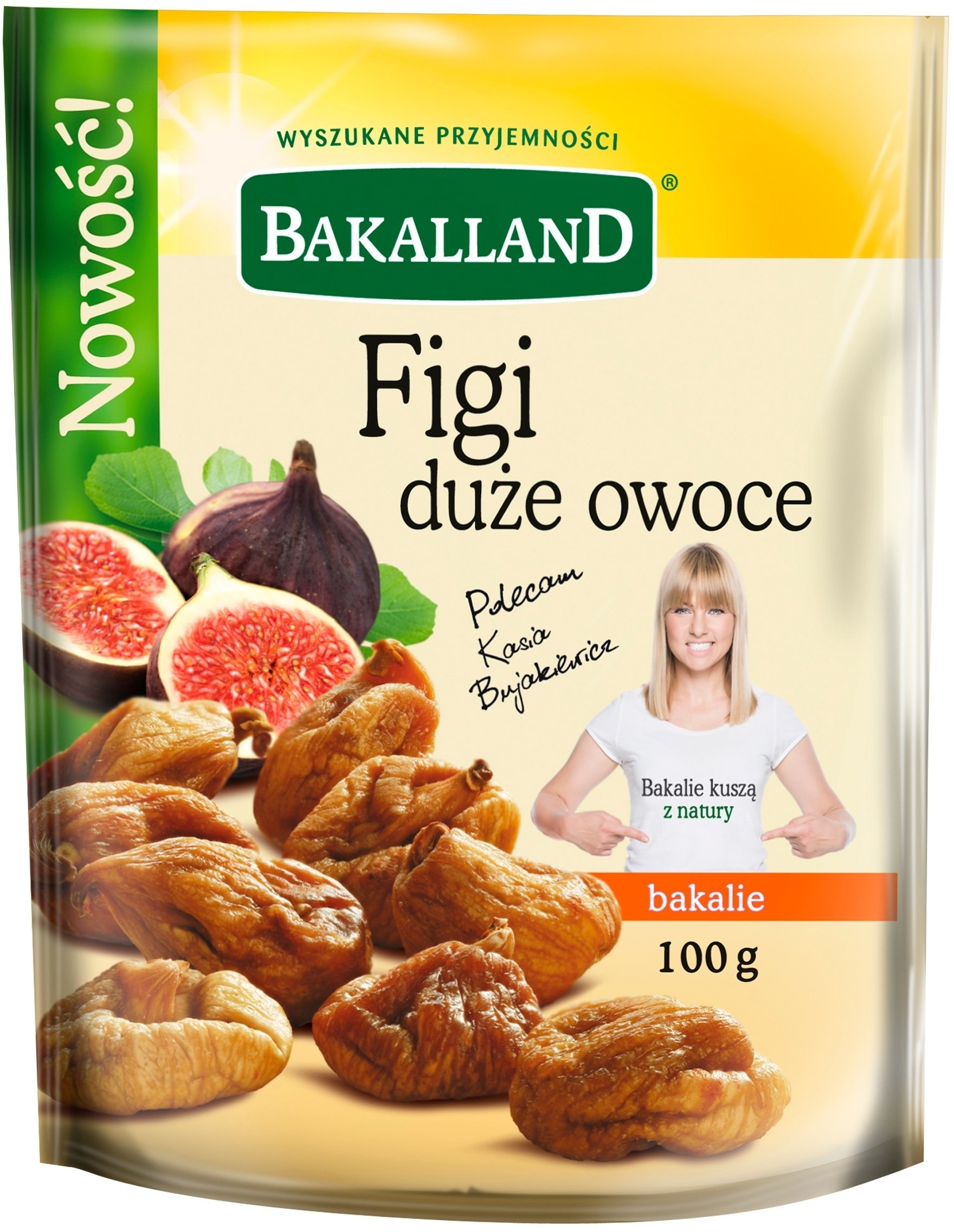 Figi suszone BAKALLAND, całe owoce, 100g