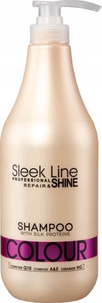 Stapiz Sleek Line Colour Shampoo Szampon z jedwabiem do włosów farbowanych 1000ml