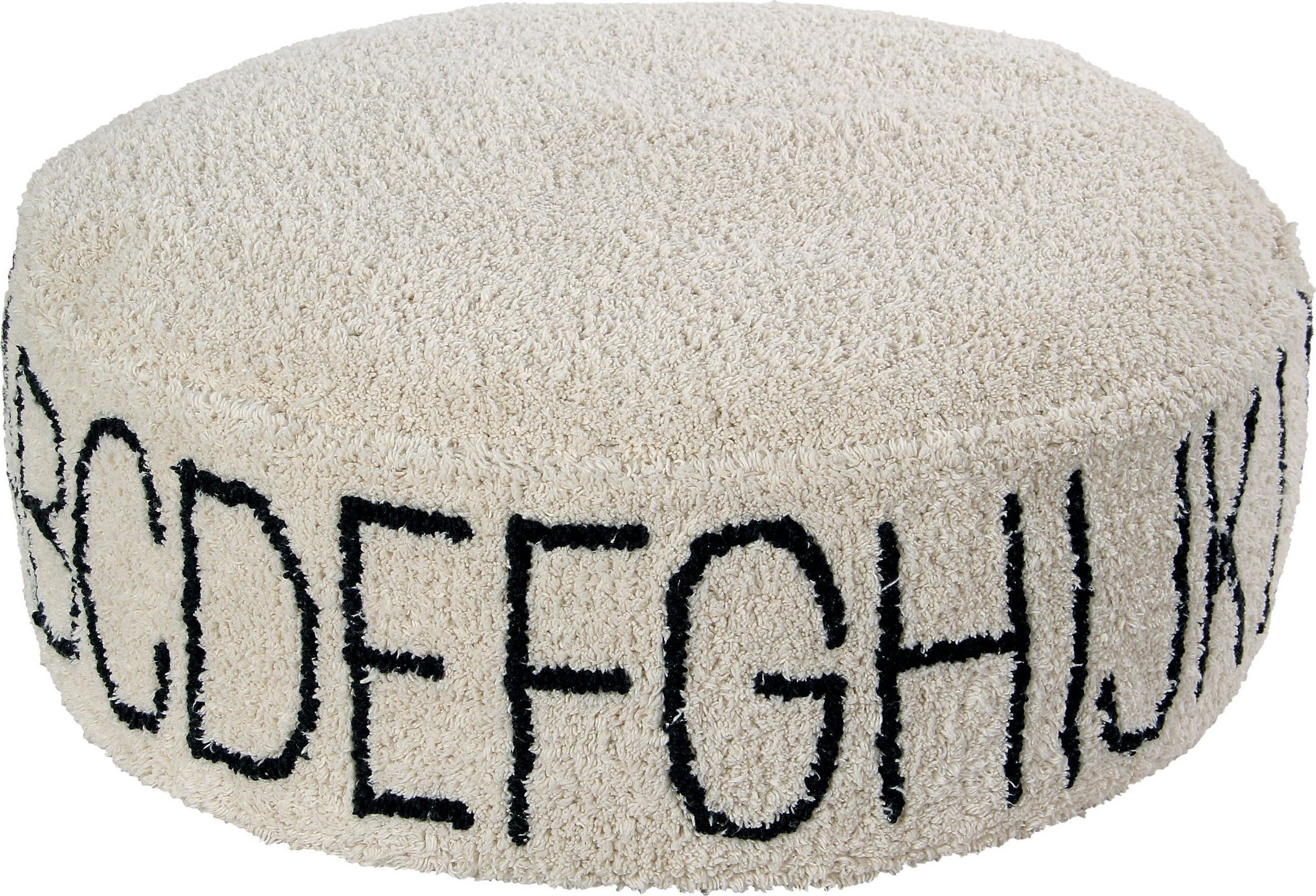 Lorena Canals Pufa ABC Natural Black Lorena Canals