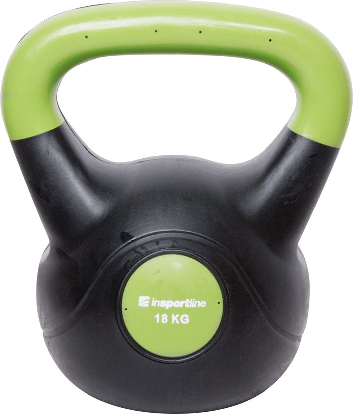 Kettlebell inSPORTline Dark bitumiczny 18 kg