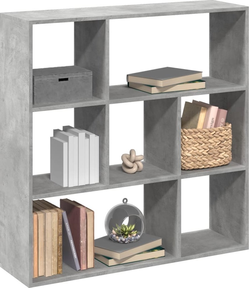 vidaXL Regał przegroda, szarość betonu, 102x29x103,5 cm