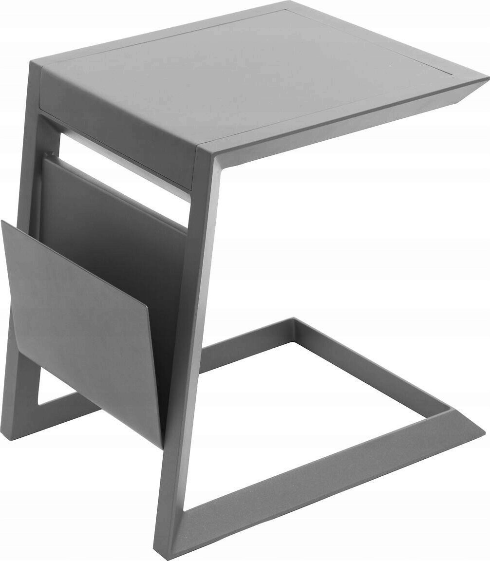 DLGTP Aluminiowy stolik z gazetnikiem ALLURE