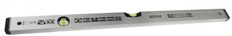 AWTools Poziomica anodowana 200cm srebrna 30036