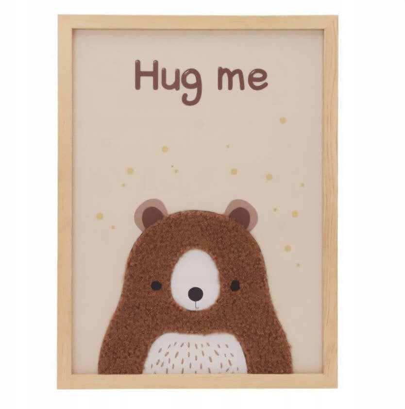 Plakat w ramce z uroczym napisem do pokoju dziecka, 30 x 40 cm