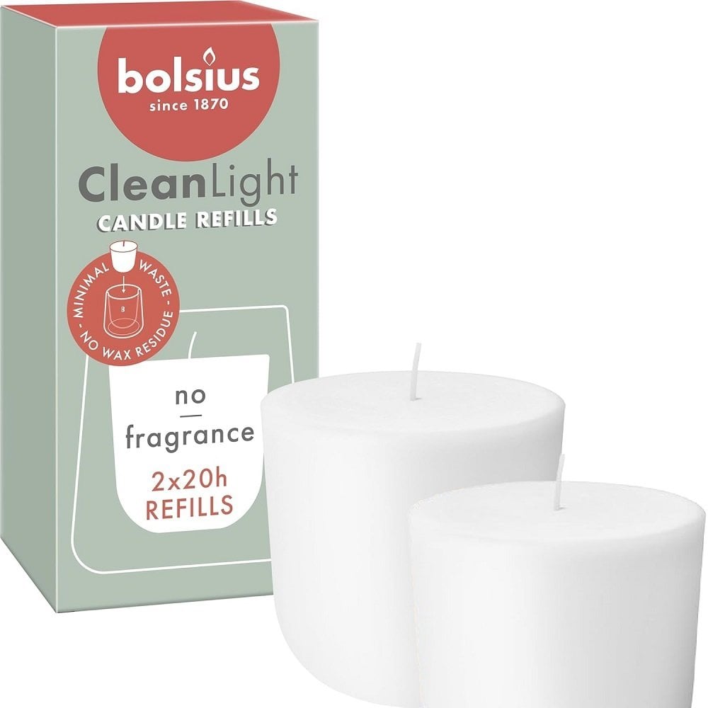 Bolsius Świece Clean Light świece napełniające 2 gab 8717847161505 8717847161505 (8717847161505)