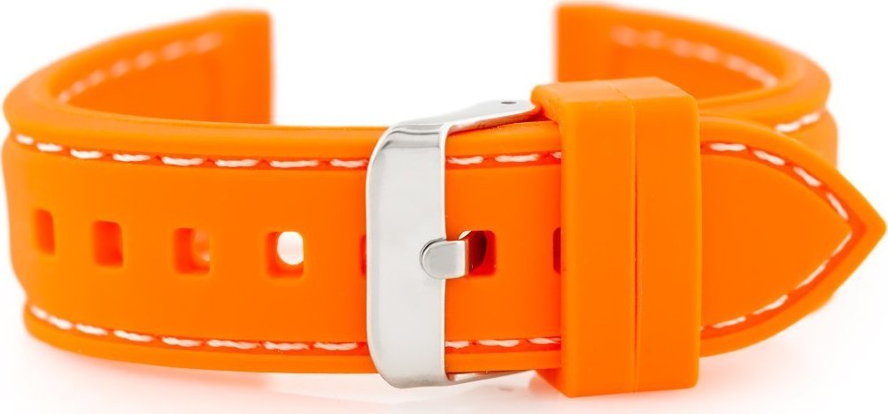 Pasek gumowy do zegarka U20 - pomarańcz 18mm