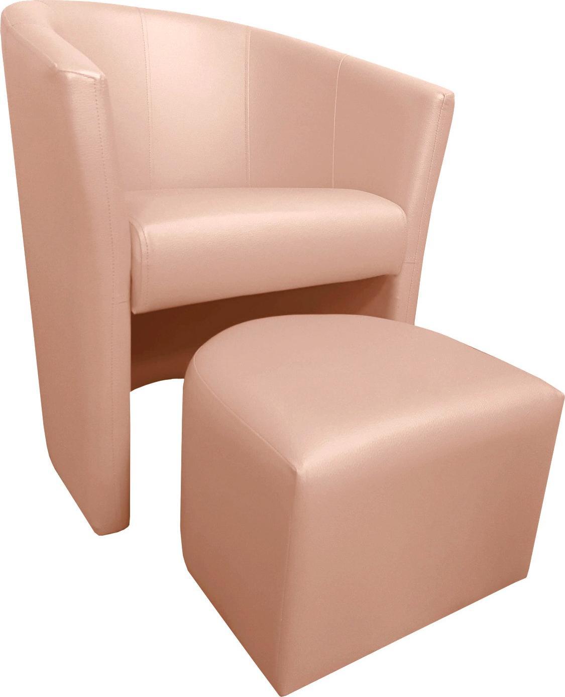 Atos Fotel Club z podnóżkiem D11 Buk