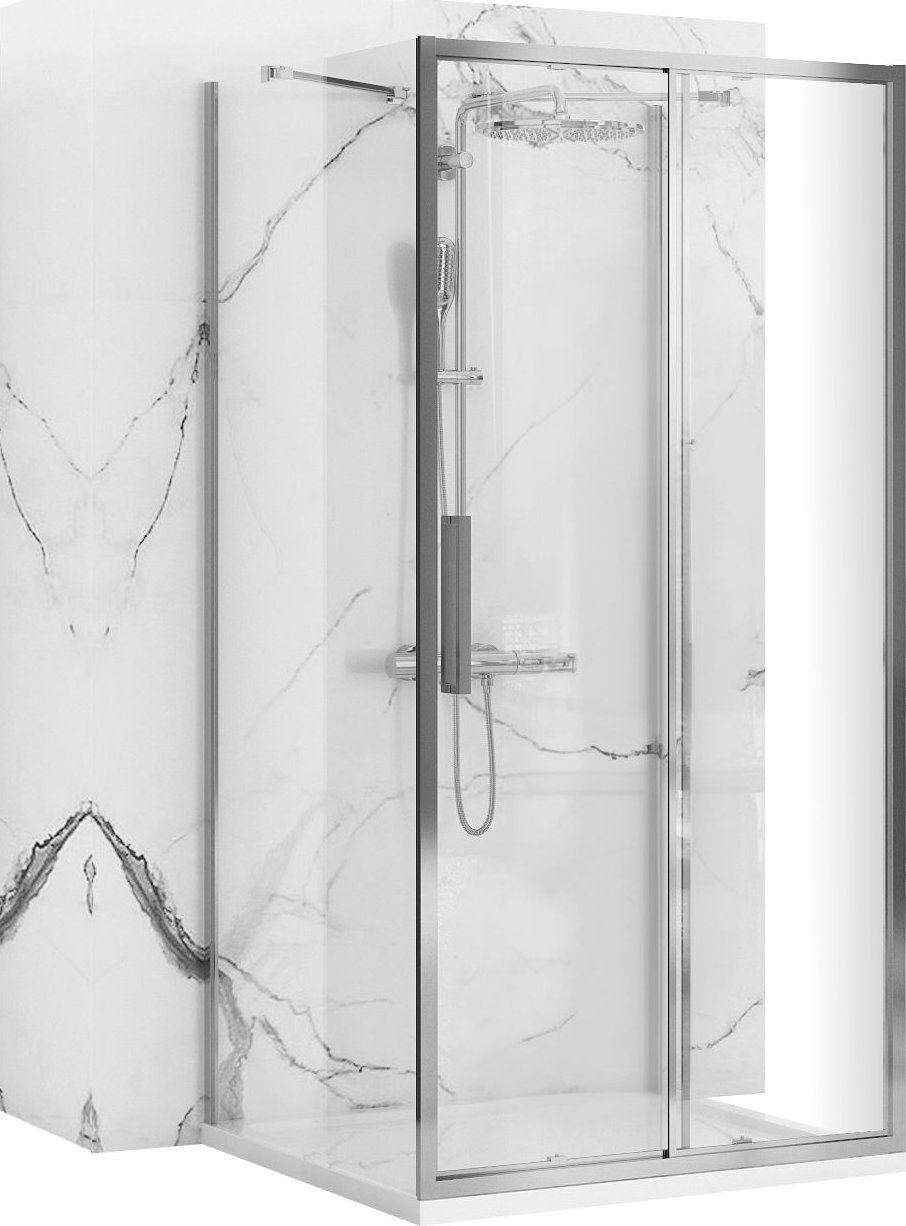 Rea Kabina Prysznicowa Przyścienna Rapid Slide Chrom