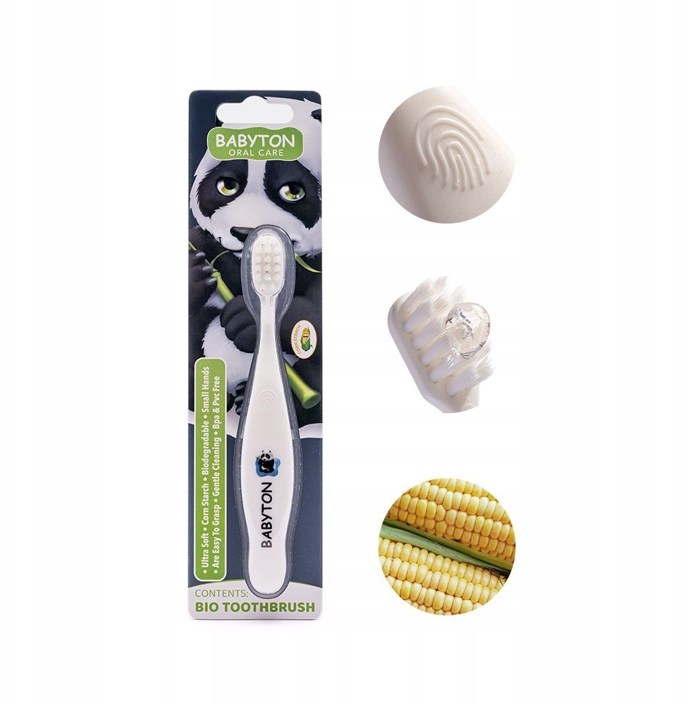 Babyton, Bio Szczoteczka do zębów, Panda, 12m+