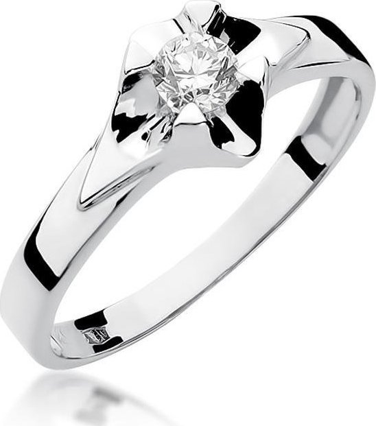 Best Diamonds złoty pierścionek z brylantem 0.30ct 20