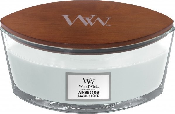 WoodWick Świeca Lavender & Cedar Elipsa 453,6 g