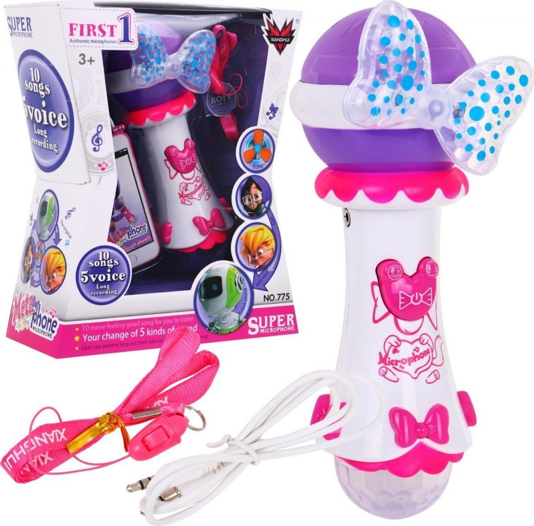 Ramiz Mikrofon Karaoke Melodyjki Różowy